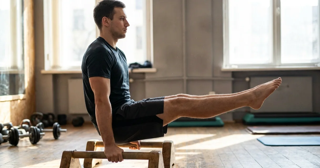 Como fazer o L-sit: a progressão de core que sustenta o resto